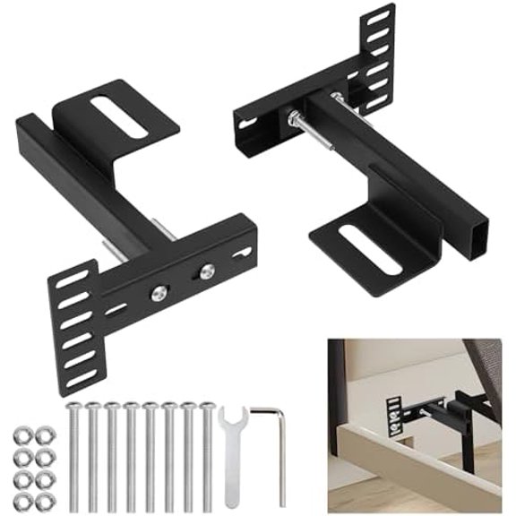 Headboard Kit for Adjustable Bed,Headboard Brackets for Metal Bed Frame,Headboard Extension Adapter Kit, Universal Headboard BracketsHeadboard Kit for Adjustable Bed Set of 2