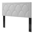 thumbnail image 1 of Headboard, Nailhead, Twin Size, Grey Gray, Velvet, Modern Contemporary, Bedroom Master Guest Suite Room, 1 of 10
