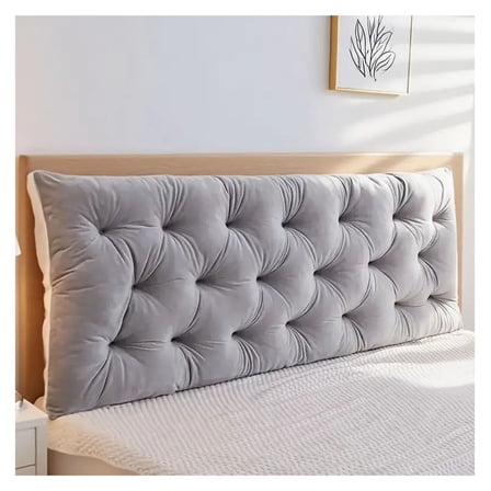 Headboard Pillow 1.2m - Cotton Filled Reading Pillow - Backrest Support Cushions - Bed Headboard Cushions for Bedroom - 3 Colors Available