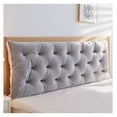 thumbnail image 1 of Headboard Pillow 1.2m - Natural Cotton Filled Reading Pillow, Backrest Cushion for Bed, Sofa - 3 Colors, Adjustable Comfort, 1 of 6