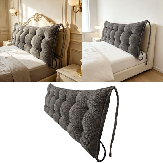 Headboard Pillow Backrest Bed Headboard Large Pillow for Sitting Up in Bed, Soft Supportive Backrest Cushion for Reading and Resting in Bed