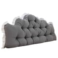 thumbnail image 1 of Headboard Pillow for Bed, Soft Reading Pillow with Lumbar Support and 100% Cotton, Ergonomic Backrest Cushion for Reading, Leaning, Resting, 39.4-Inch Length, for Bedroom Use, 8 Colors, 1 of 6