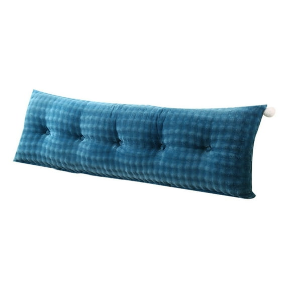 Headboard Pillow Velvet Backrest Cushion for Bed with Removable Cover Reading Support Pillow Bedside Bolster for Daybed Bunk Bed Dorm Bed Decor