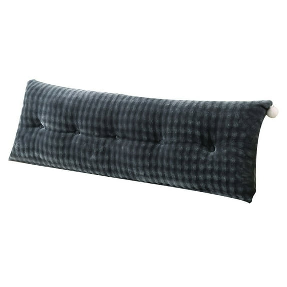 Headboard Pillow Velvet Backrest Cushion for Bed with Removable Cover Reading Support Pillow Bedside Bolster for Daybed Bunk Bed Dorm Bed Decor