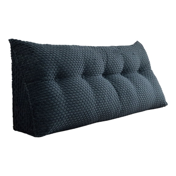 Headboard Pillow , Triangle Pillows for Headboard, Head Board Backrest Wedge Pillow for Reading Sitting Working, Daybed Pillows with Removable Cover for Bed Dorm Sofa