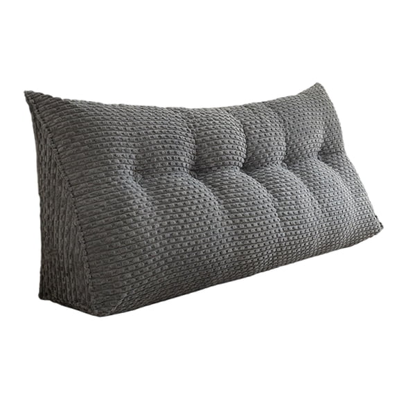 Headboard Pillow , Triangle Pillows for Headboard, Head Board Backrest Wedge Pillow for Reading Sitting Working, Daybed Pillows with Removable Cover for Bed Dorm Sofa