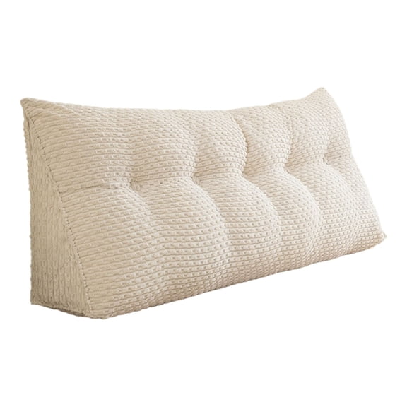 Headboard Pillow , Triangle Pillows for Headboard, Head Board Backrest Wedge Pillow for Reading Sitting Working, Daybed Pillows with Removable Cover for Bed Dorm Sofa