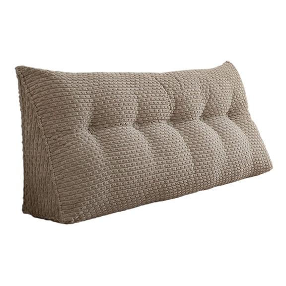 Headboard Pillow , Triangle Pillows for Headboard, Head Board Backrest Wedge Pillow for Reading Sitting Working, Daybed Pillows with Removable Cover for Bed Dorm Sofa