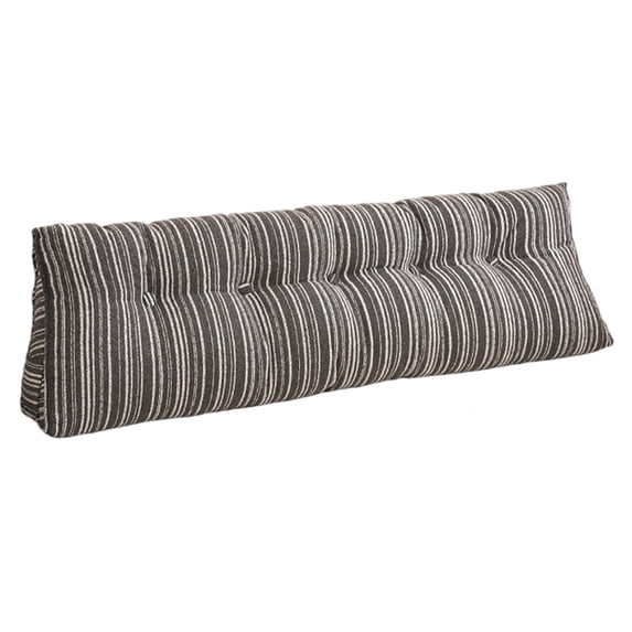 Headboard Pillow Triangle Stripe Reading Support Cushion Large Backrest Lumbar Cushion for Dorm Bunk Bed Resting, Large Triangle Backrest for Bed