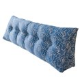 thumbnail image 1 of Headboard Pillow Triangular Bed Wedge Cushion, Jacquard Satin 100% Cotton Bolster for Daybed Bunk Dorm Bed, Ergonomic Lumbar Support for Sofa and Reading Rest, 1 of 2