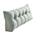 thumbnail image 1 of Headboard Pillow Triangular Bedside Cushion Bed Sofa Backrest Support Reading Pillow, Headboard Pillow for Sitting Up Reading or Working, 1 of 4