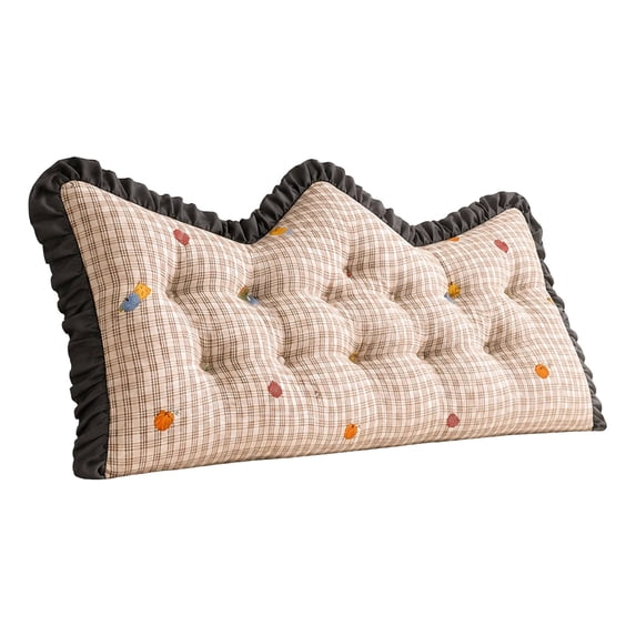 Headboard Pillow Upholstered, Wall Mounted Headboard, Dorm Bed Large Bolster Backrest Pillow, Headboard Positioning Support Sleeping Reading Pillow Cushion-120X55cm