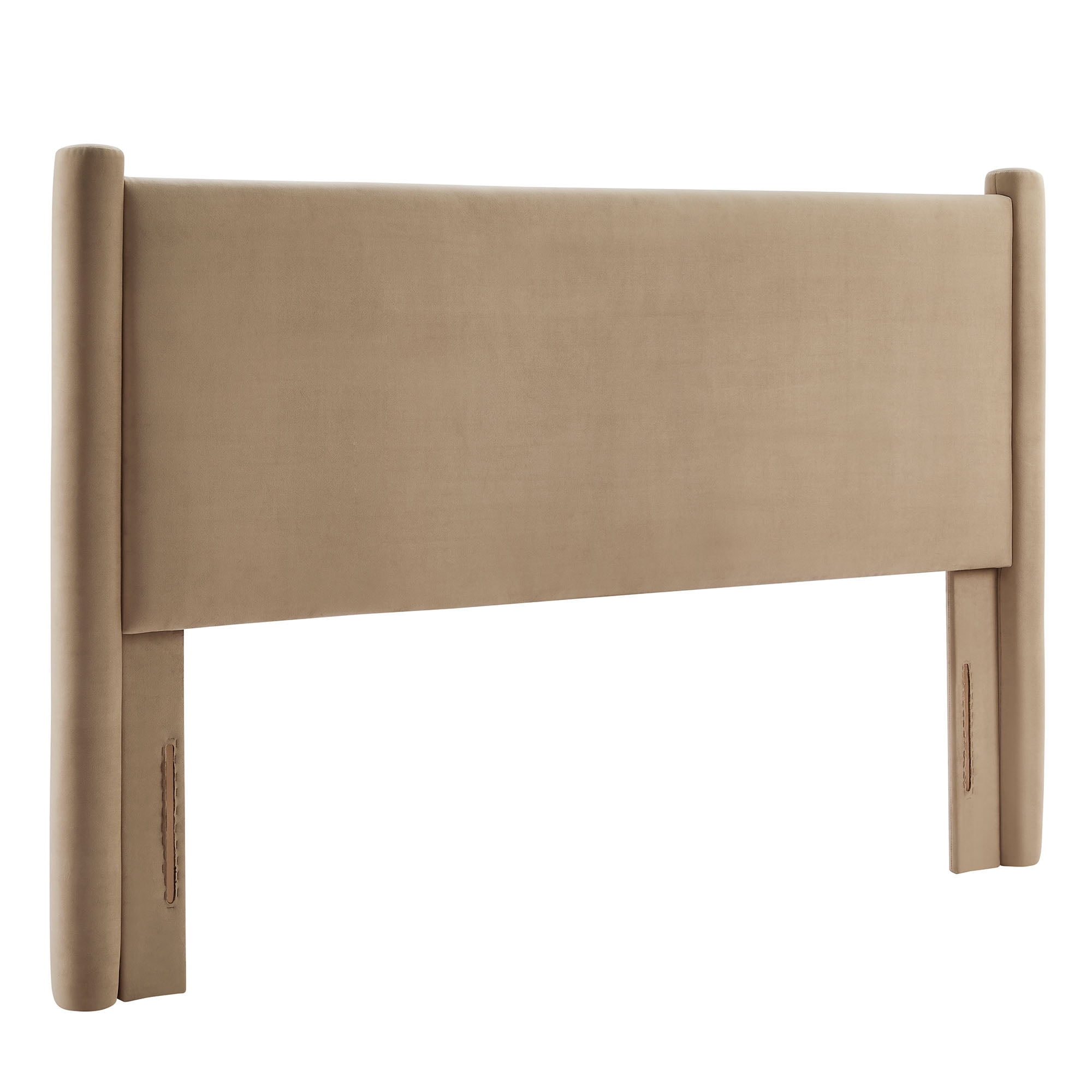 Headboard, Queen, Gray, Velvet, Hotel Bedroom, Modern Contemporary, HB38164
