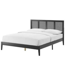 Headboard, Queen Size, Black, Wood, Bedroom, Modern Contemporary HB36858
