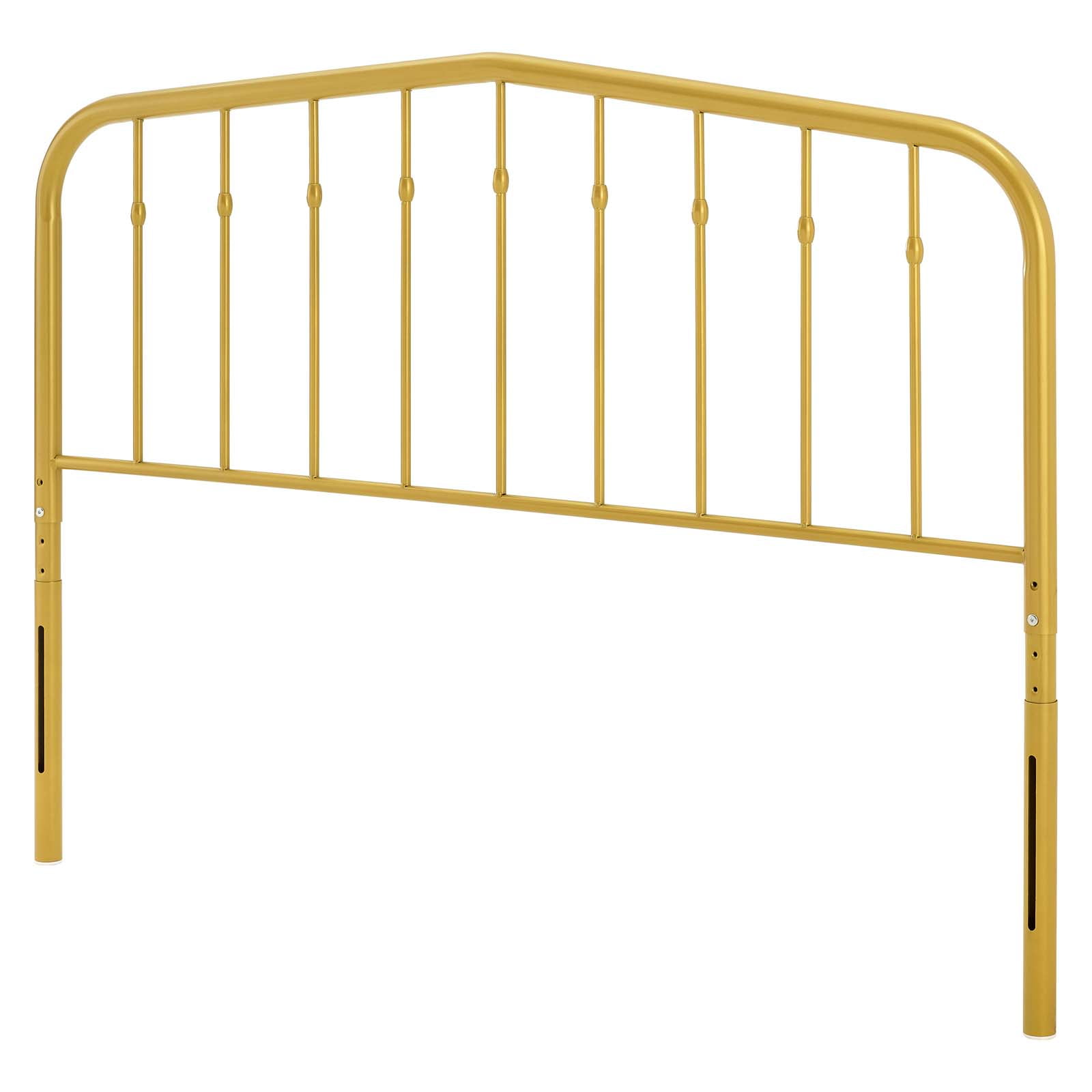 Headboard, Queen Size, Metal, Gold, Modern Contemporary Urban Design, Bedroom Master Guest Suite