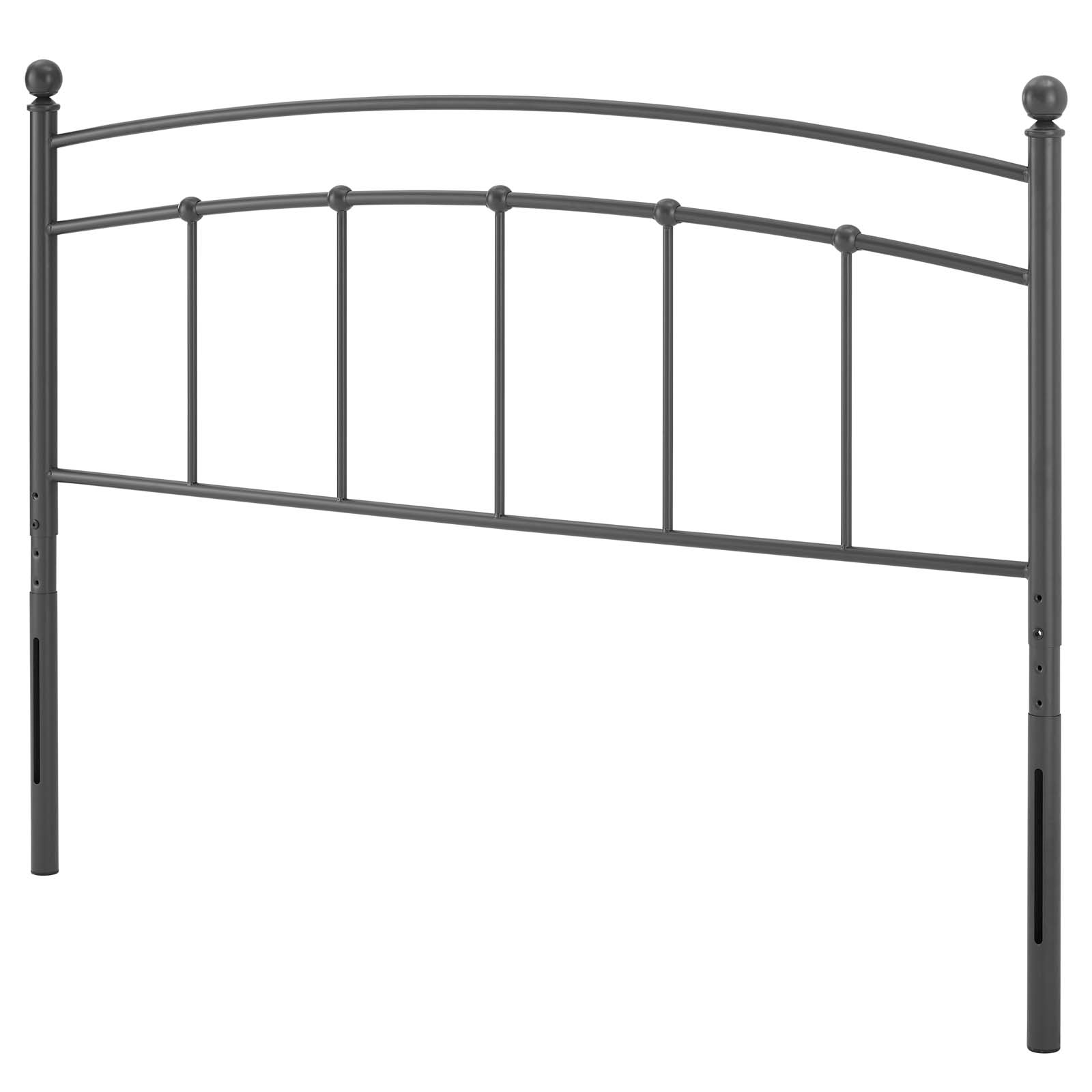 Headboard, Queen Size, Metal, Grey Gray, Modern Contemporary Urban Design, Bedroom Master Guest Suite