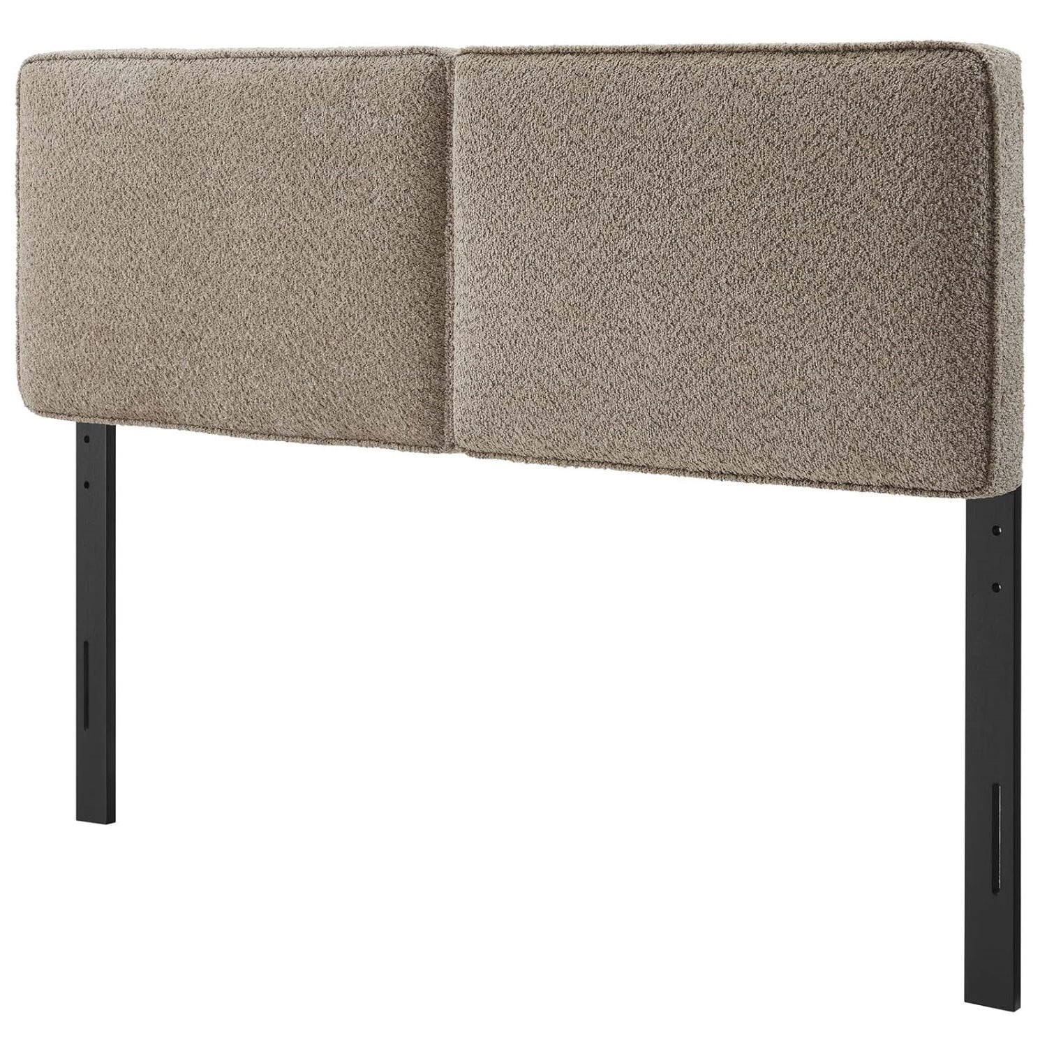 Headboard, Queen Size, Oatmeal, Fabric, French Bedroom, Modern Contemporary HB36846