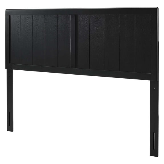 Headboard, Queen Size, Wood, Black, Modern Contemporary Urban Design, Bedroom Master Guest Suite