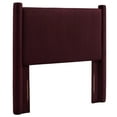 thumbnail image 1 of Headboard, Twin, Purple, Velvet, Hotel Bedroom, Modern Contemporary, HB38155, 1 of 7