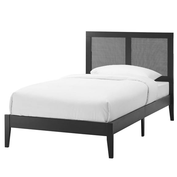 Headboard, Twin Size, Black, Wood, Bedroom, Modern Contemporary HB36854