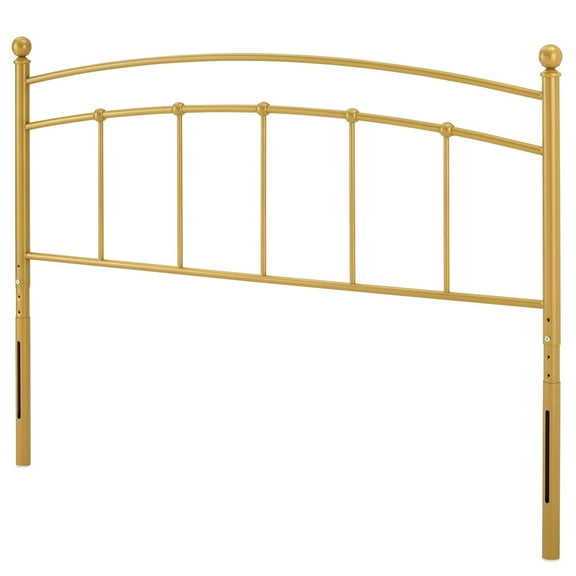 Headboard, Twin Size, Metal, Gold, Modern Contemporary Urban Design, Bedroom Master Guest Suite