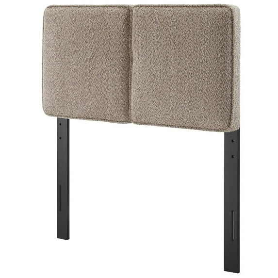 Headboard, Twin Size, Oatmeal, Fabric, French Bedroom, Modern Contemporary HB36836