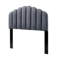 thumbnail image 1 of Headboard, Twin Size, Velvet, Dark Grey Gray, Modern Contemporary Urban Design, Bedroom Master Guest Suite, 1 of 9