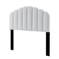 thumbnail image 1 of Headboard, Twin Size, Velvet, White, Modern Contemporary Urban Design, Bedroom Master Guest Suite, 1 of 9