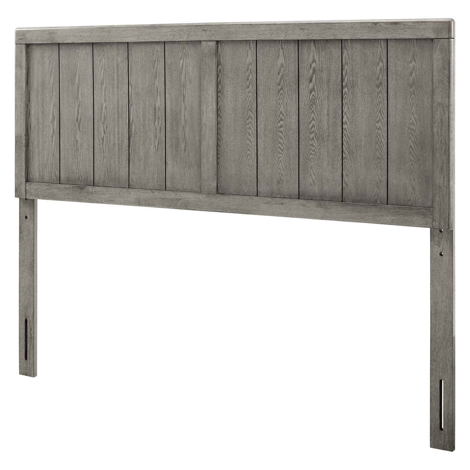 Headboard, Twin Size, Wood, Grey Gray, Modern Contemporary Urban Design, Bedroom Master Guest Suite