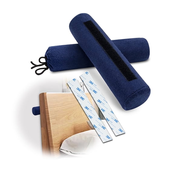 Headboard Wall Protector Bumper Cushions - Furniture Padding Noise Reduction for Bed Frames, Chairs, and Couch (2-Pack)