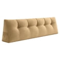 thumbnail image 1 of Headboard Wedge Pillow Bed Wedge Pillow for Reading Backrest Support for Sitting in Bed, Triangular Pillow with Side Pocket for Comfortable Rest,31.5x7.9x19.7 Inch, 1 of 6