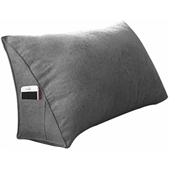 Headboard Wedge Pillows Detachable and Washable Backrest Reading Pillows Comfortable Waist Protection Triangular Bed Wedge Pillow$$Bedding