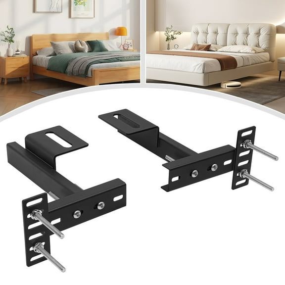 Adjustable Base Headboard Brackets 3.98*3.82in for Bed Frame Fits King-Size Bed