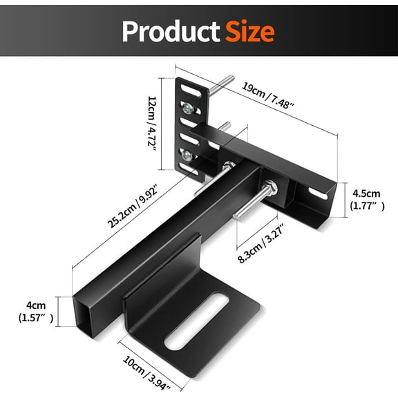 Headboard for Metal Bed Frame Adjustable Base Headboard Wall Mounting , Footboard Extension Kit for Twin Full Queen King Size(Black, Set of 2)