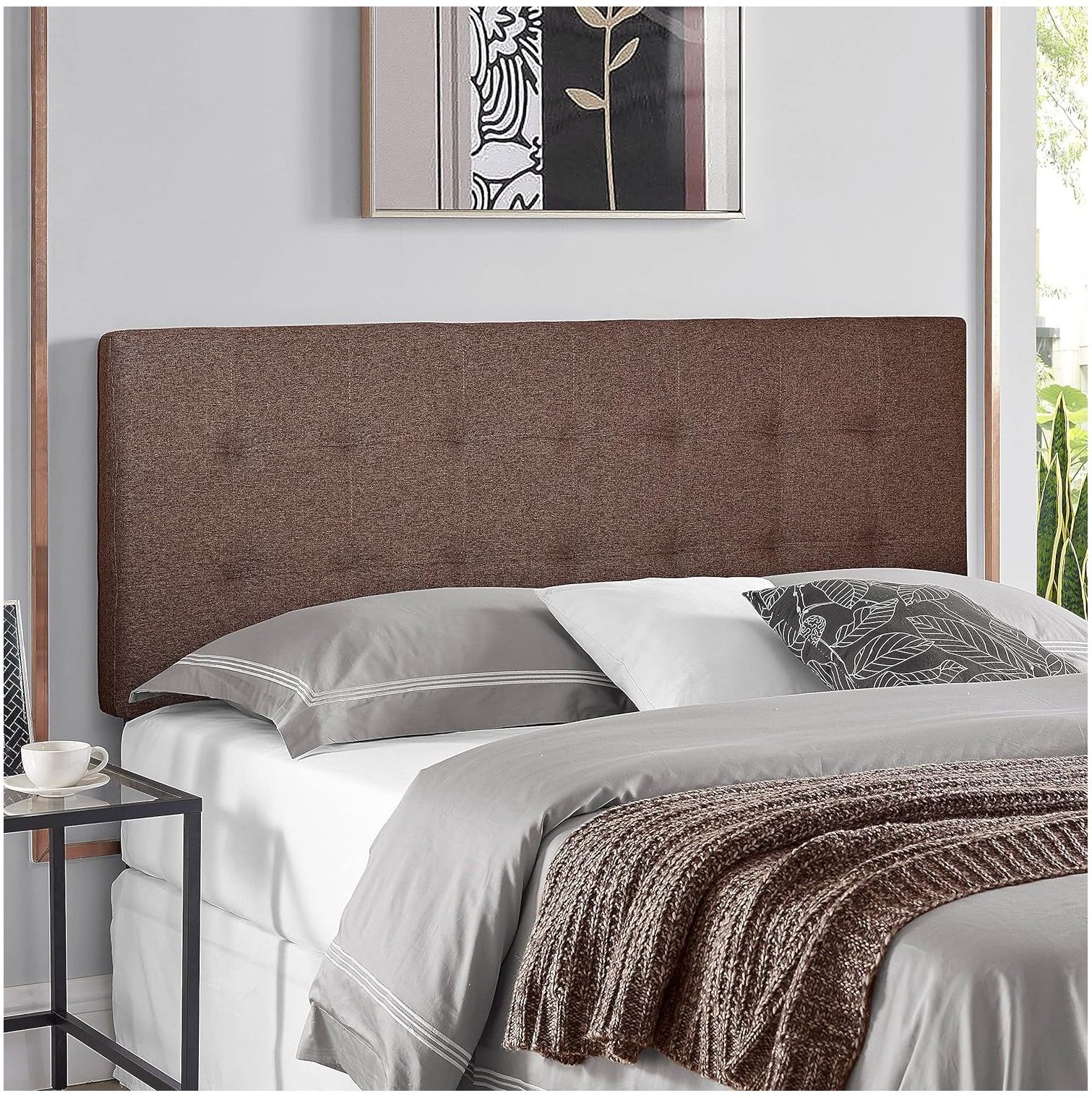 Headboards for Queen Size Bed, Upholstered Tufted Bed Headboard, 12