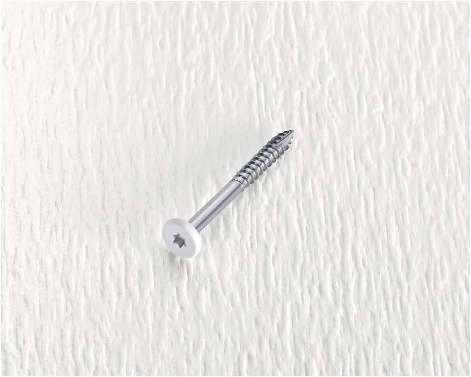 headcote-white-fascia-screws-no-9-x-1-7-8-in-l-stainless-steel-torx