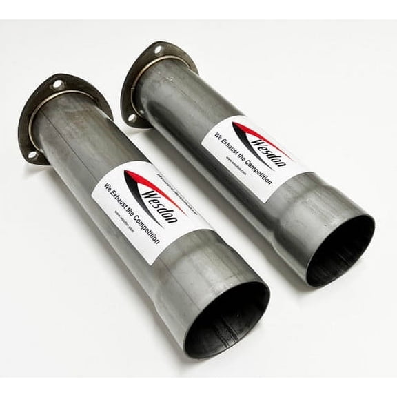 Wesdon Automotive Stainless Steel Exhaust Pipe Collectors, 3.00 Inch Flange to 3.00 Inch ID Outlet, Pair