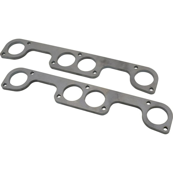Header Flange Plates, Small Block Chevy Brodix Spread Port, 2 Inch