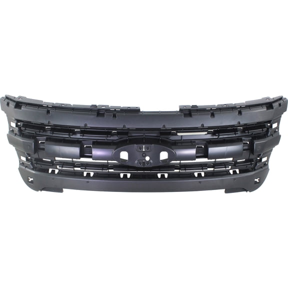 Header Panel Compatible with FORD EXPLORER/EXPLORER POLICE 2011-2015 Inner Grille Mounting Panel Black (Police 3.7L Engine)