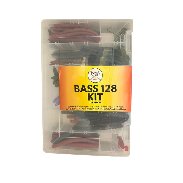 MadBite Species Tackle Kits, 187 pcs Bass Fishing Lures, Hooks