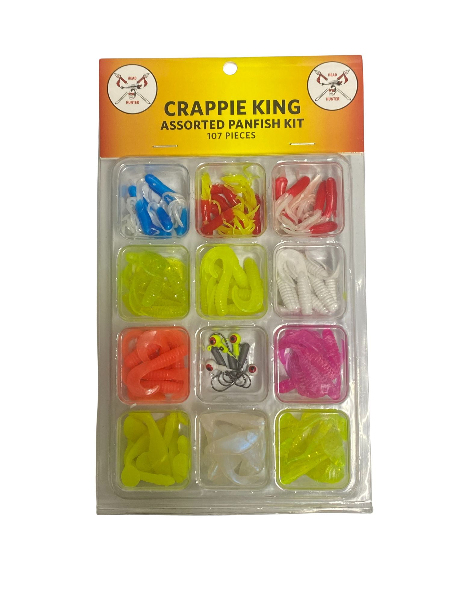Headhunter Lures, Crappie And Panfish Kit With Lead Heads, 1.75in