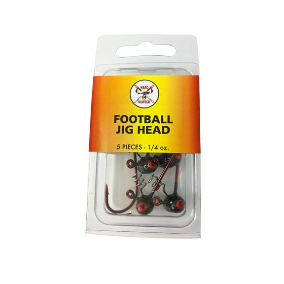 Headhunter Lures, Finesse Football Head, Black, 1.4 oz