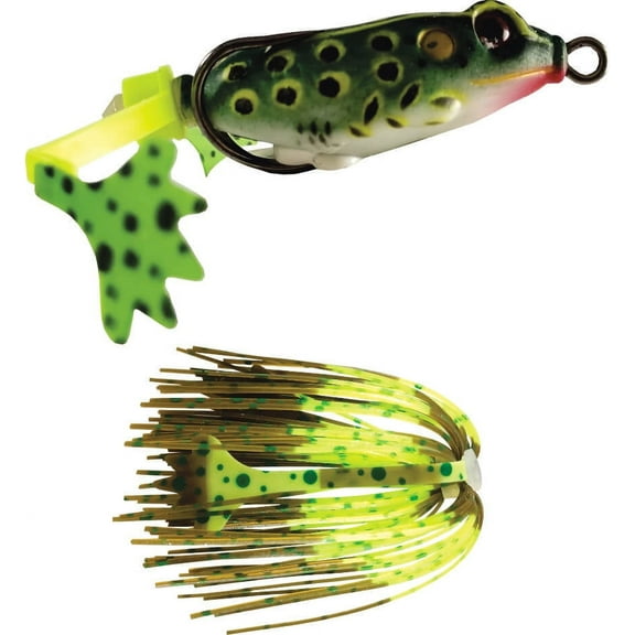 Headhunter Lures, JR2 Frog, Chartreuse, 2in