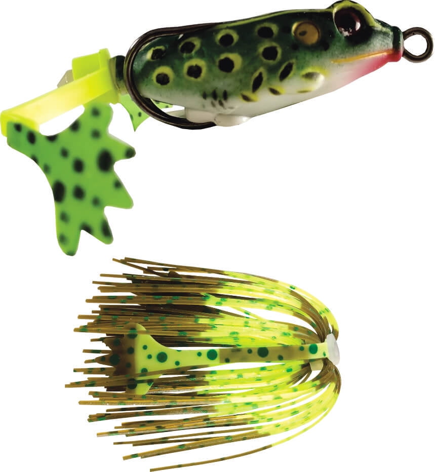 Headhunter Lures, JR2 Frog, Chartreuse, 2in, Size: 2 inch, JJR2-CT-1