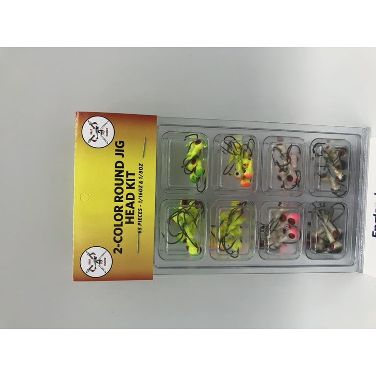 Headhunter Lures Jig Head - 65 Pc - Ideal for Crappie Fishing