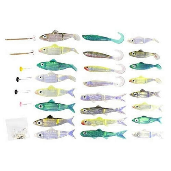 Headhunter Lures, Mirror Image Swim Bait Pro Shad Kit, 40ct