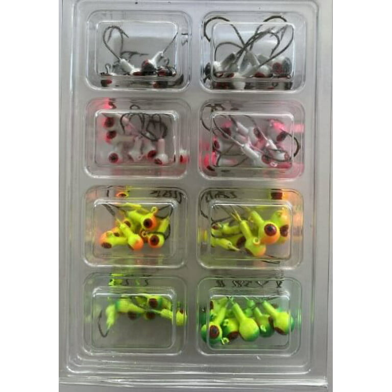 Headhunter Lures, Premium Two Toned Jig Head Kit, 1.32 and 1.16 oz, 65pc 