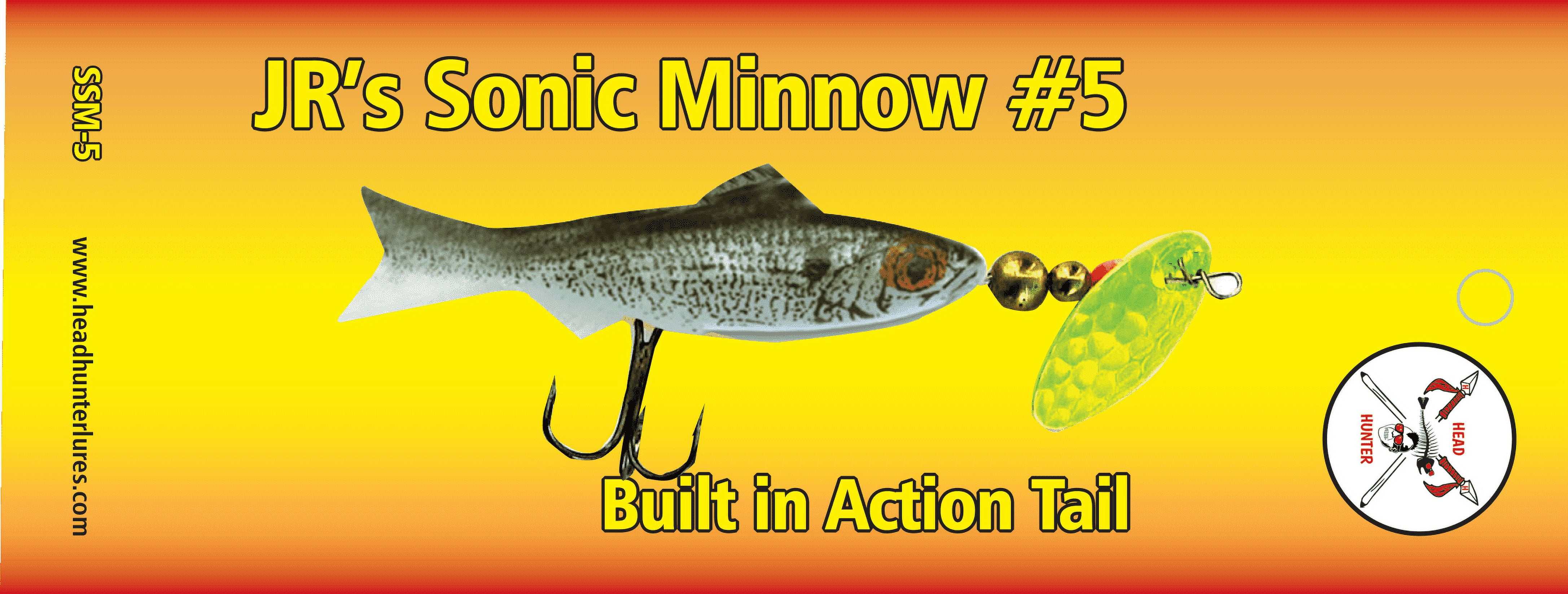 Headhunter Lures, Sonic Minnow, Rainbow, 3.4oz, 3Pk