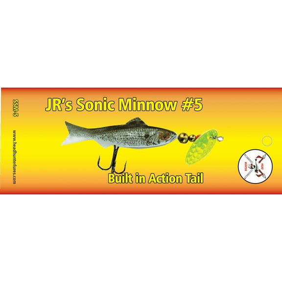 Headhunter Lures, Sonic Minnow, Rainbow, 3.4oz, 3Pk