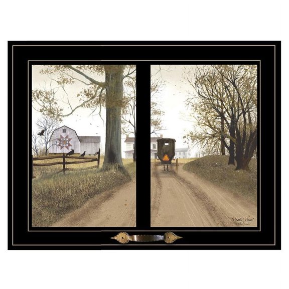 "Headin' Home" By Billy Jacobs, Printed Wall Art, Ready To Hang, Black Frame